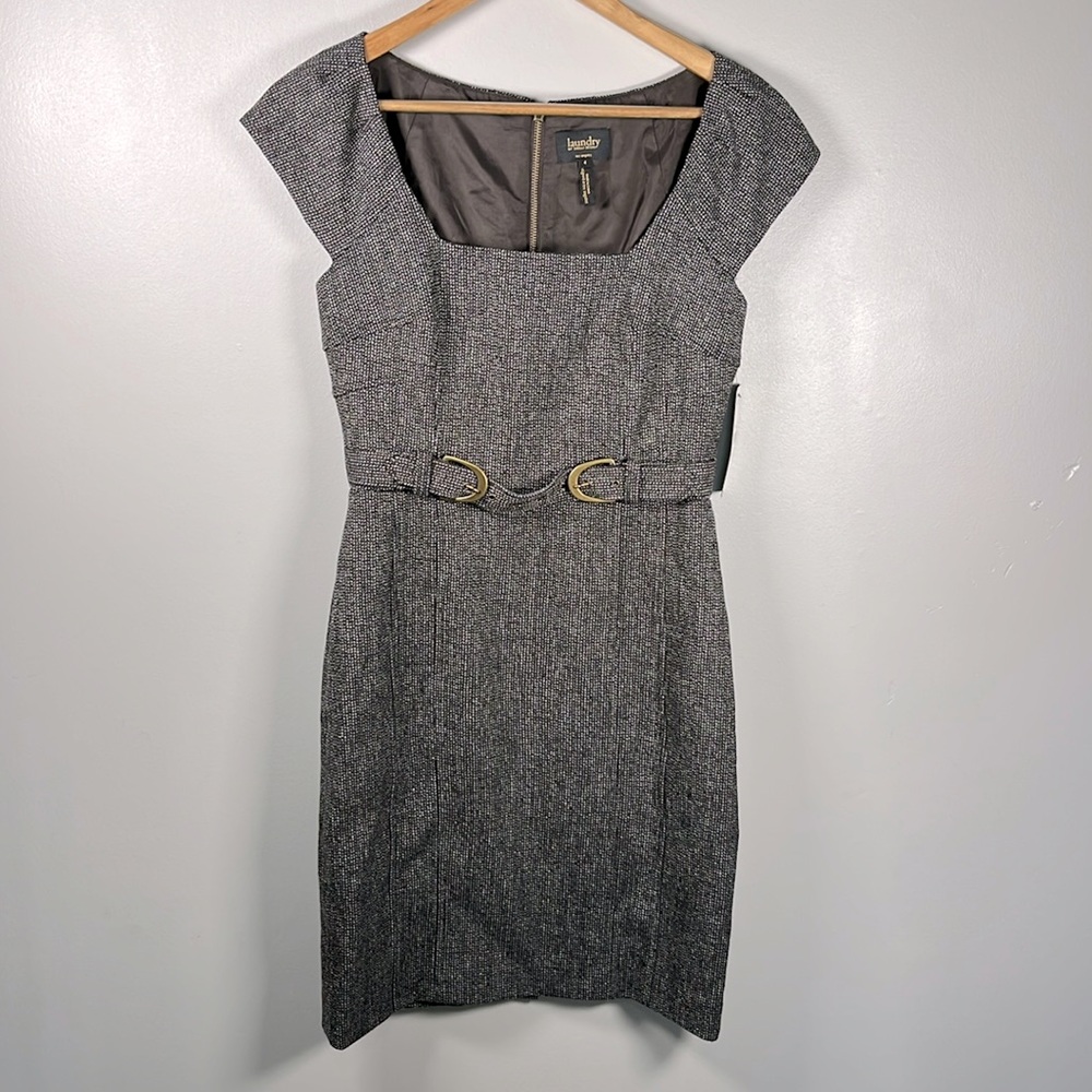 Laundry By Shelli Segal Brown Color Dress Size 4 NWT.